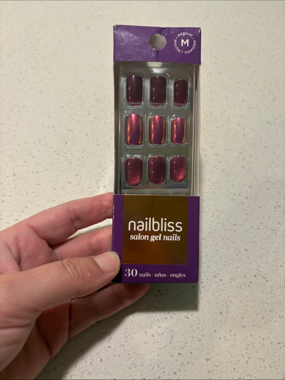 Bliss Nailbliss Salon Gel Nails - Iridescent Plum Pink